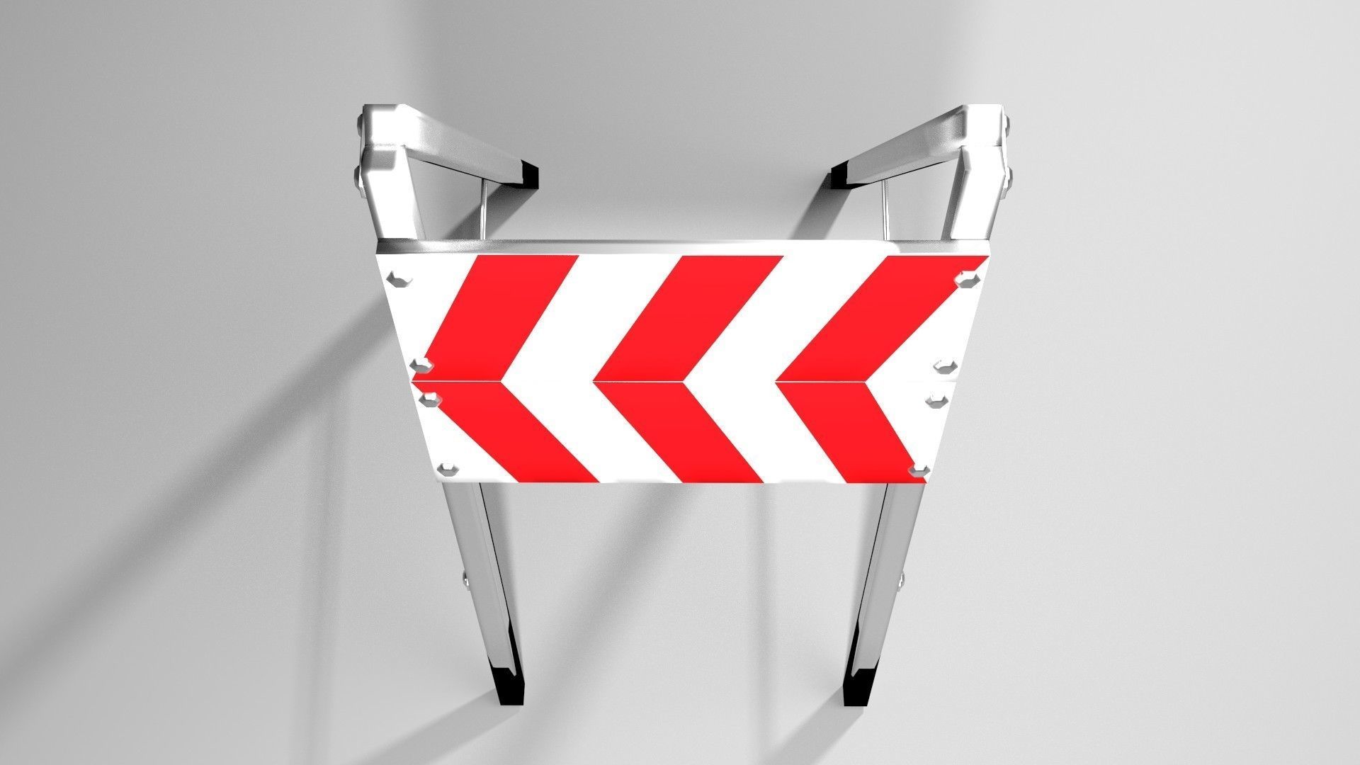 Traffic Barricade - A-Frane Type III 3D model_2