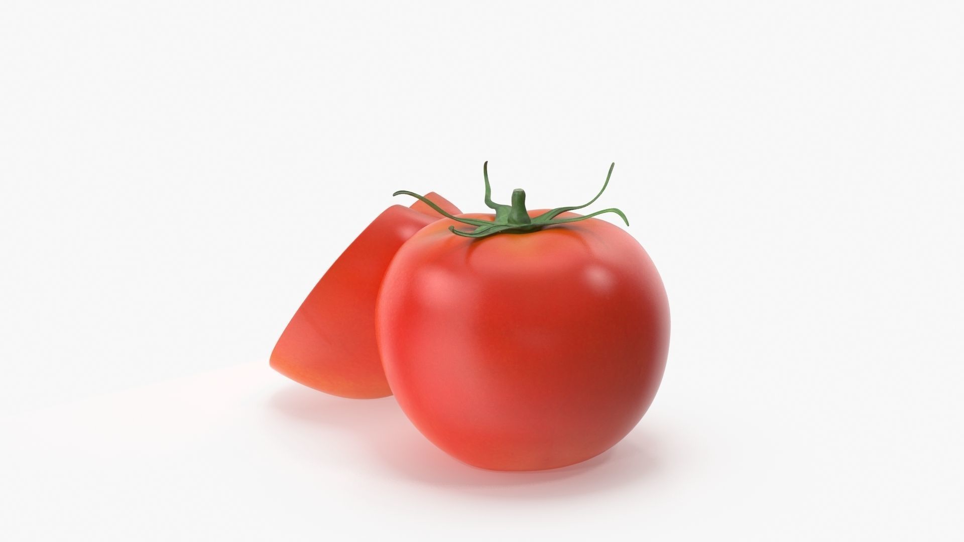 Tomato two tomatoes 3D model_2