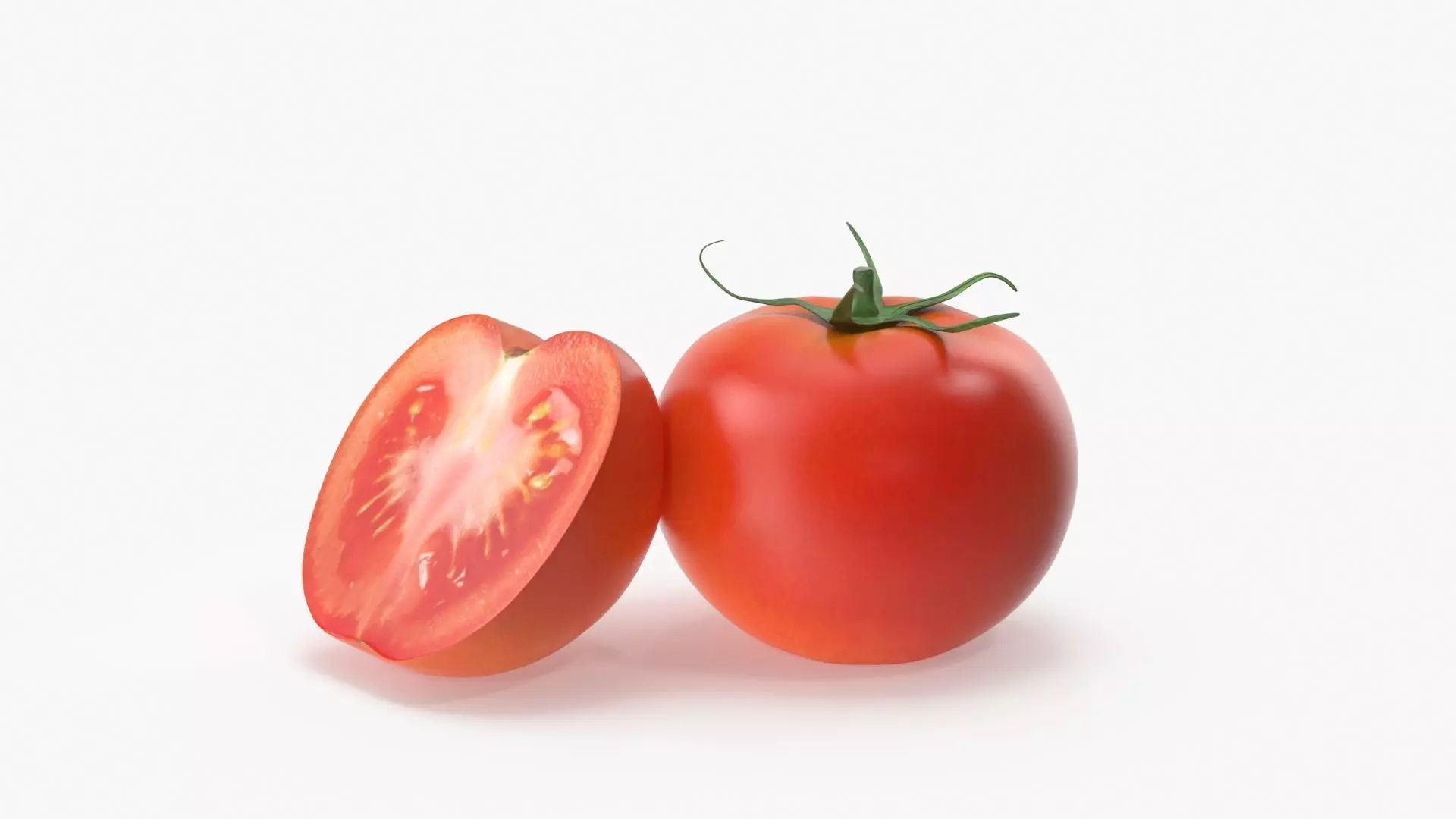 Tomato two tomatoes 3D model_0
