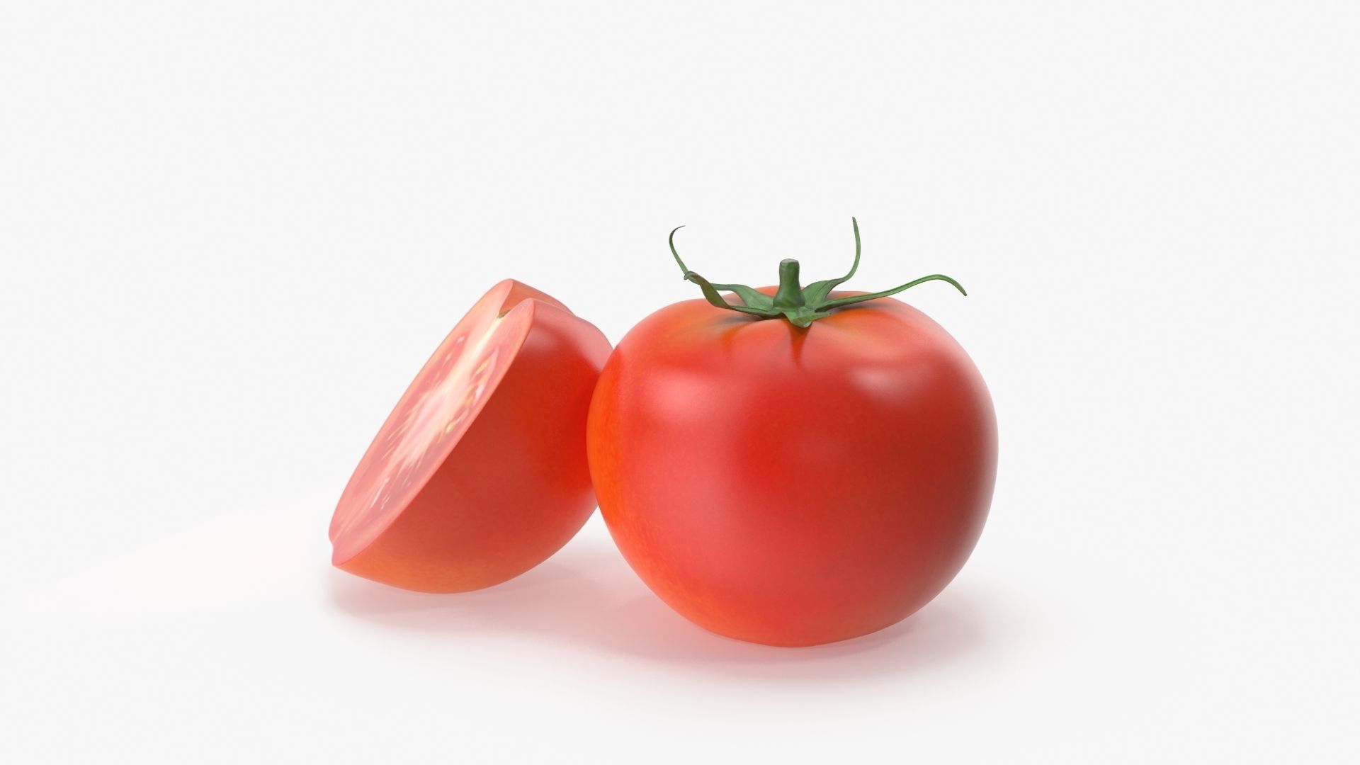 Tomato two tomatoes 3D model_1