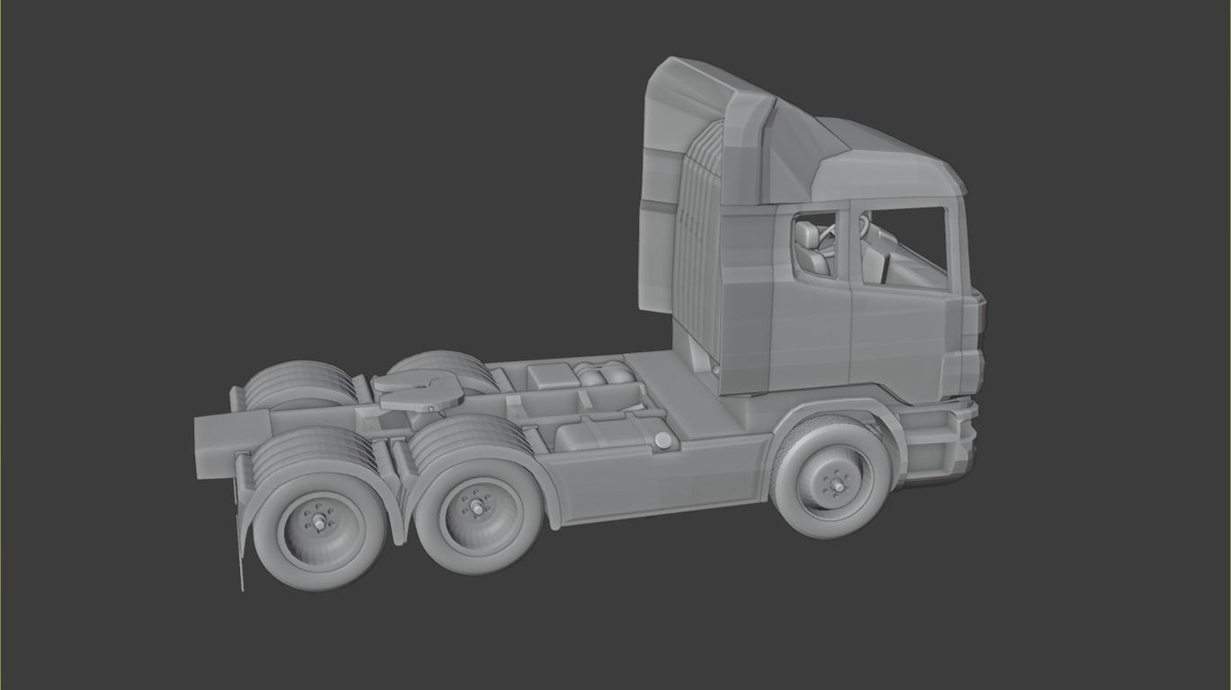 Scania truck model made for 3d printer 3D print model_9