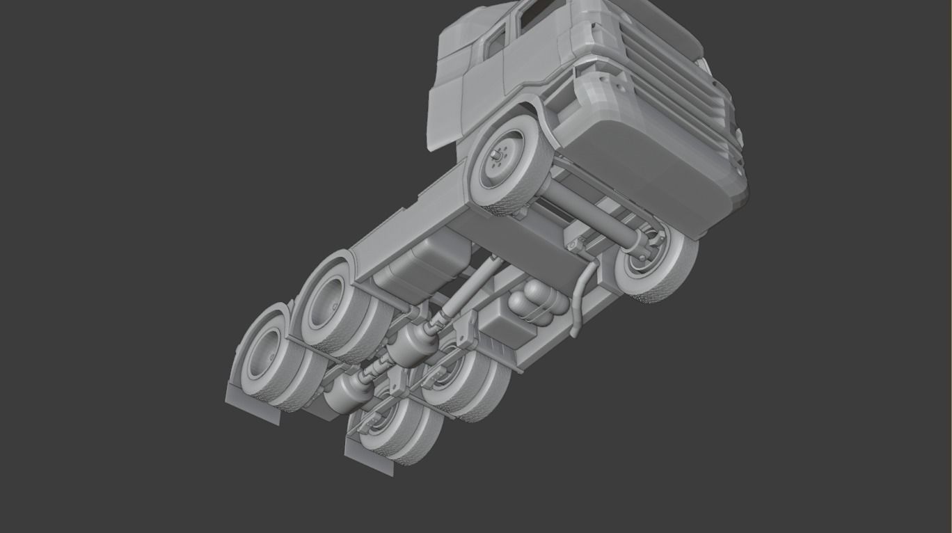 Scania truck model made for 3d printer 3D print model_5