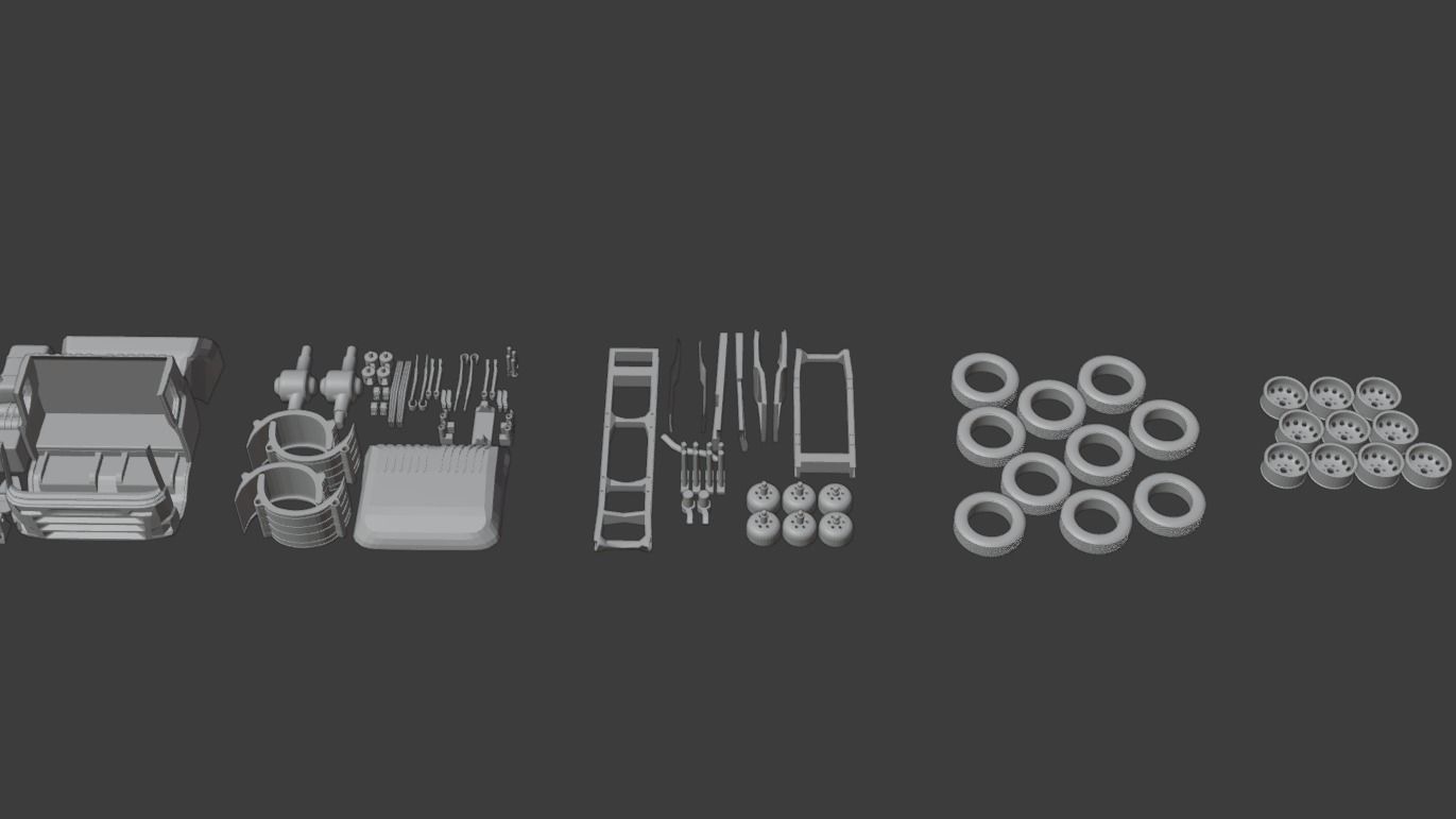 Scania truck model made for 3d printer 3D print model_12