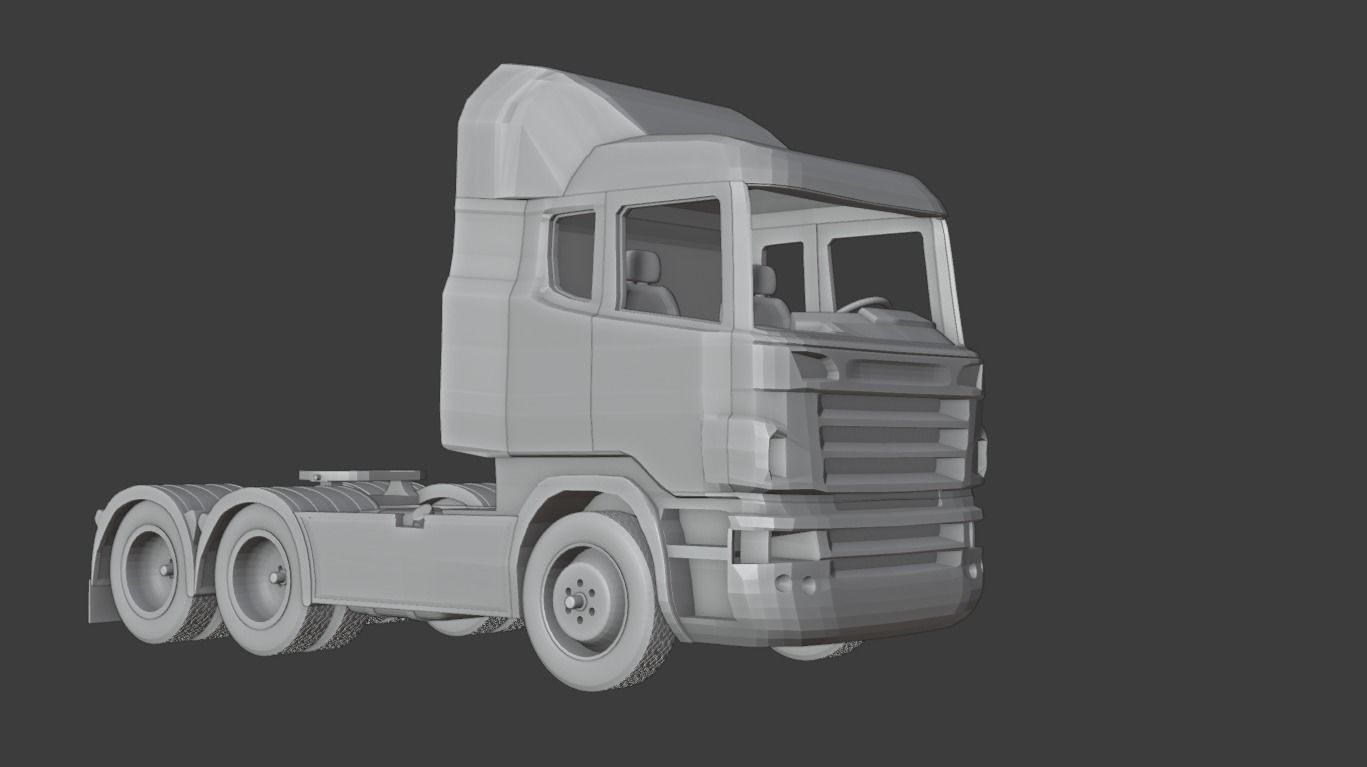 Scania truck model made for 3d printer 3D print model_1