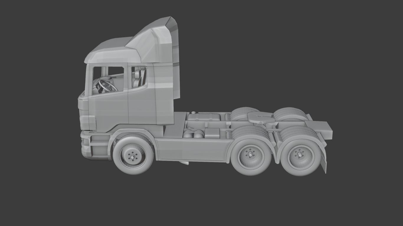 Scania truck model made for 3d printer 3D print model_6