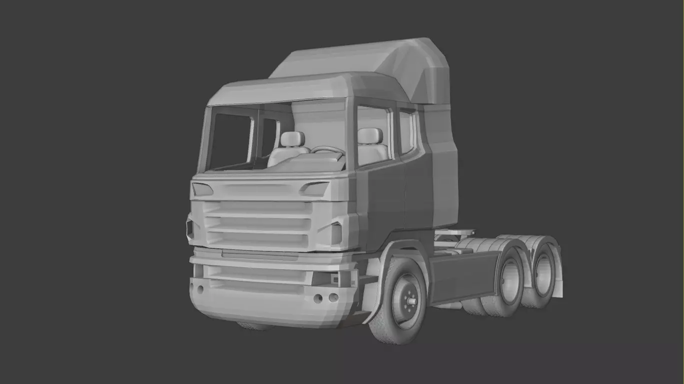 Scania truck model made for 3d printer 3D print model_0