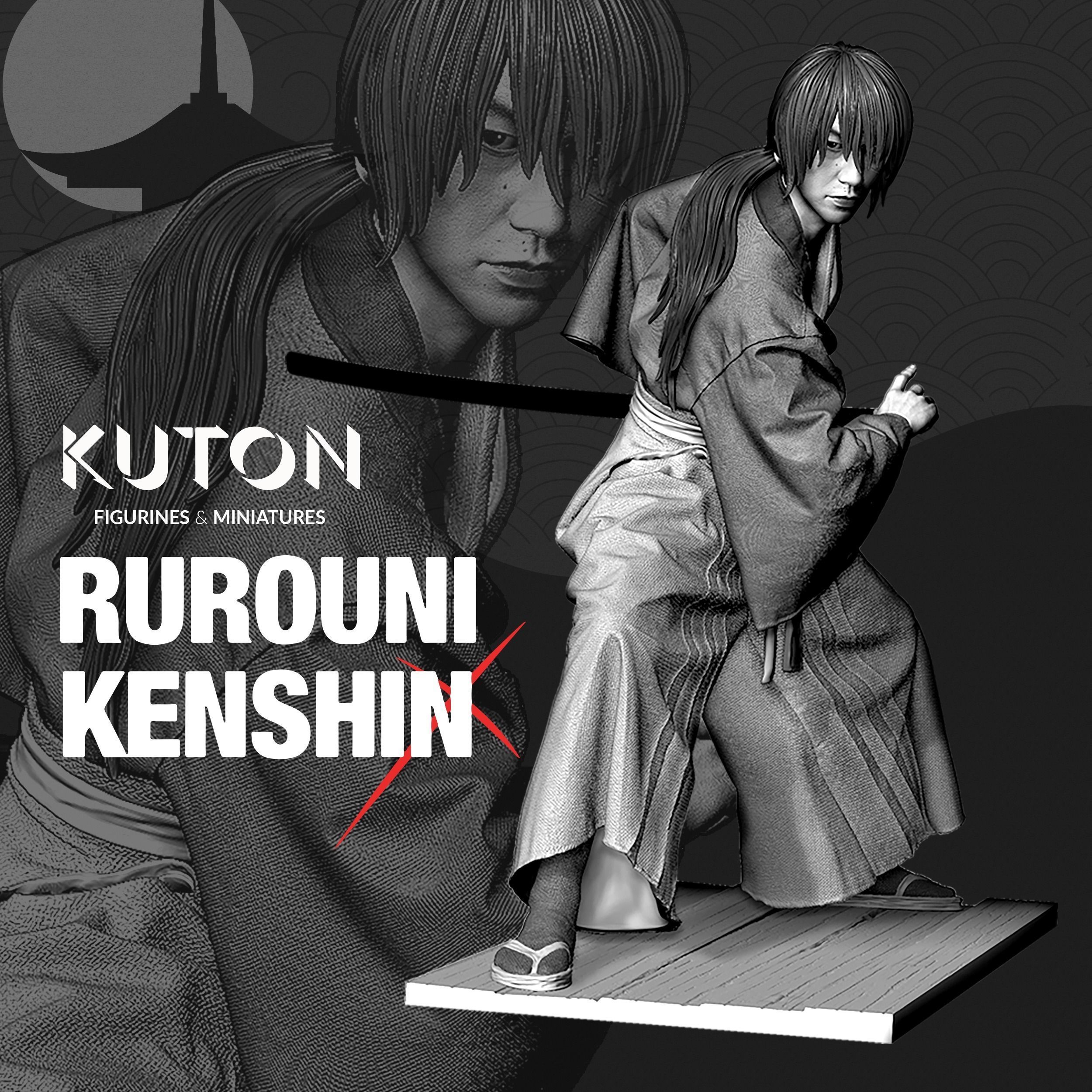 Kenshin Himura  3D print model_1