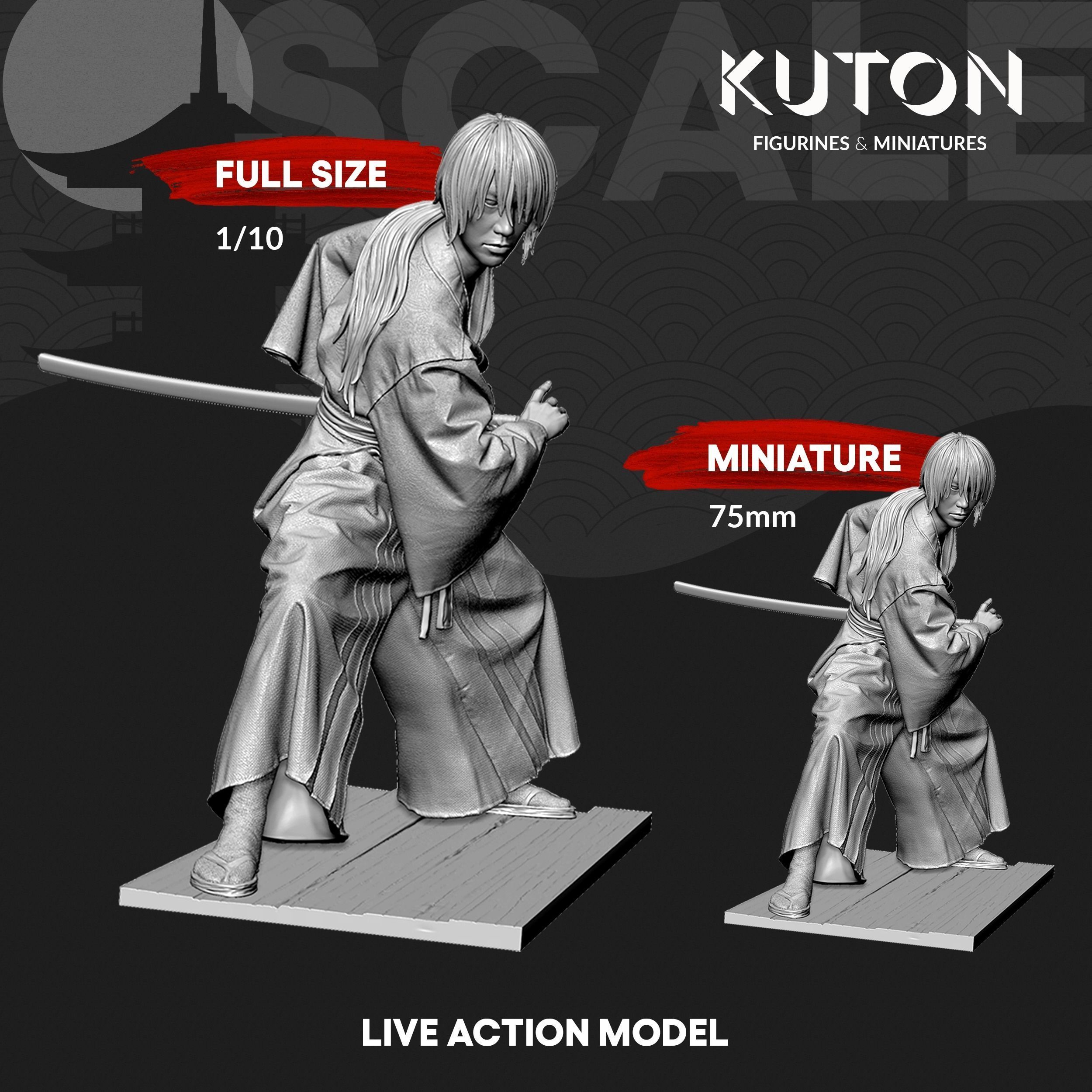 Kenshin Himura  3D print model_5