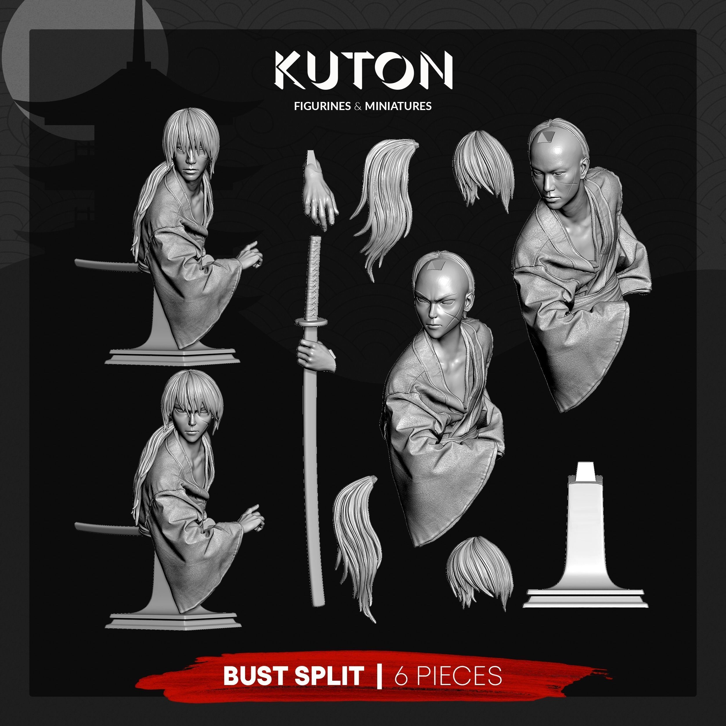 Kenshin Himura  3D print model_6