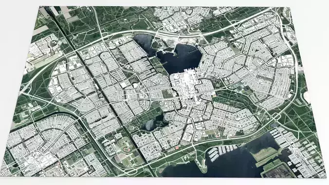 Cityscape Almere Netherlands