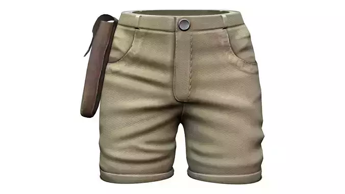 Safari Shorts Low-poly 3D model Safari Shorts Low-poly 3D model