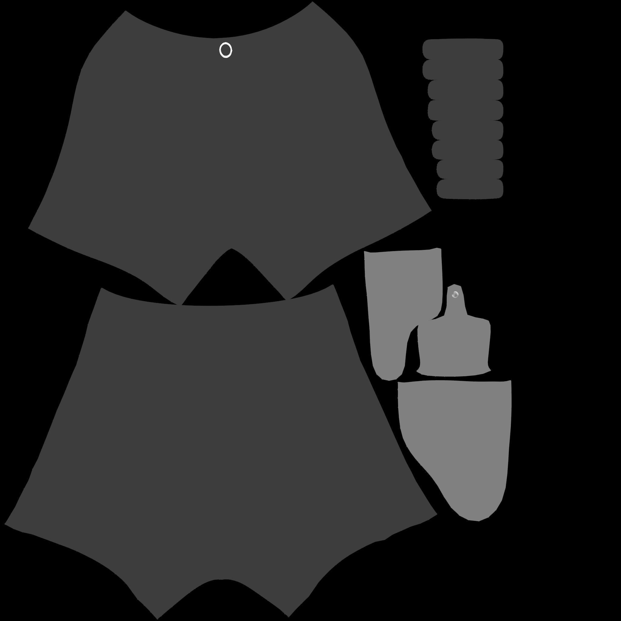 Safari Shorts Low-poly 3D model_11