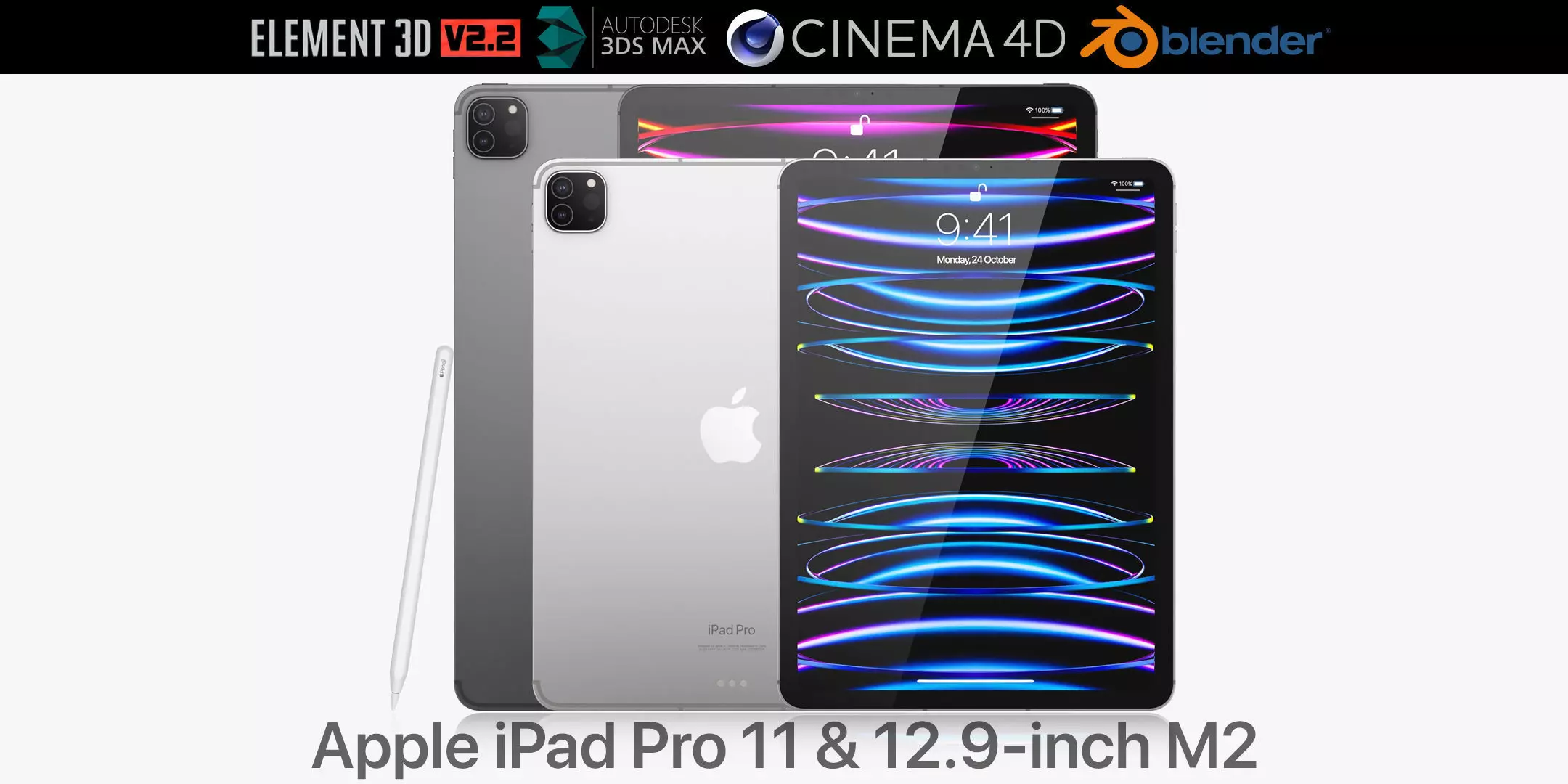 Apple iPad Pro 13-inch and 11-inch M2 3D model_0