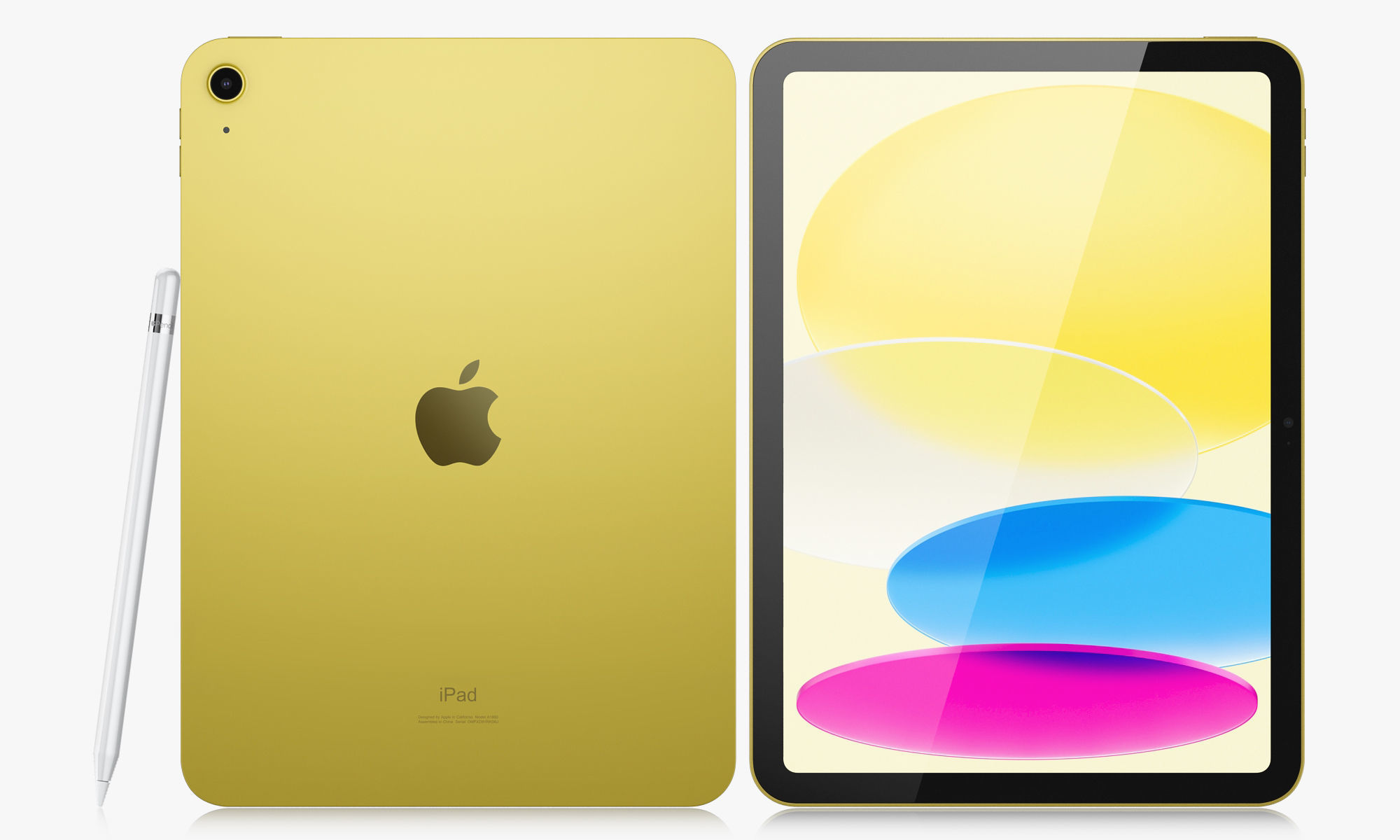 Apple iPad Pro 13-inch and 11-inch M2 and iPad 10th generation 3D model_4