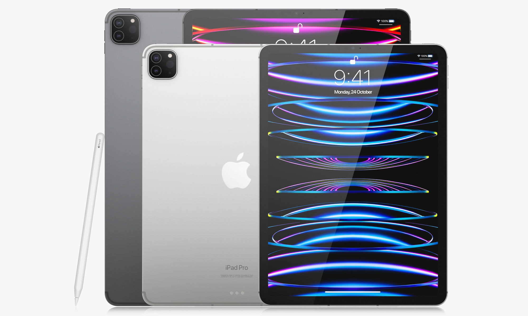 Apple iPad Pro 13-inch and 11-inch M2 and iPad 10th generation 3D model_49