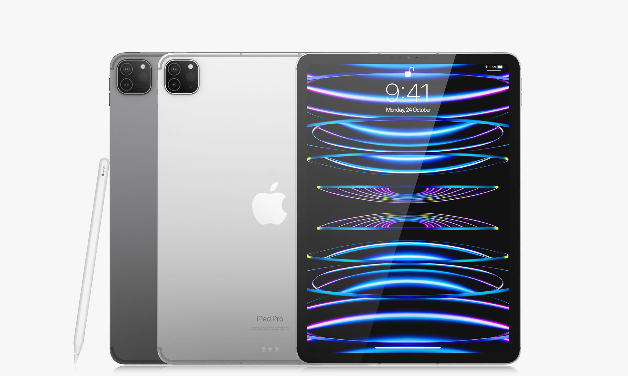 Apple iPad Pro 13-inch and 11-inch M2 and iPad 10th generation 3D model_56