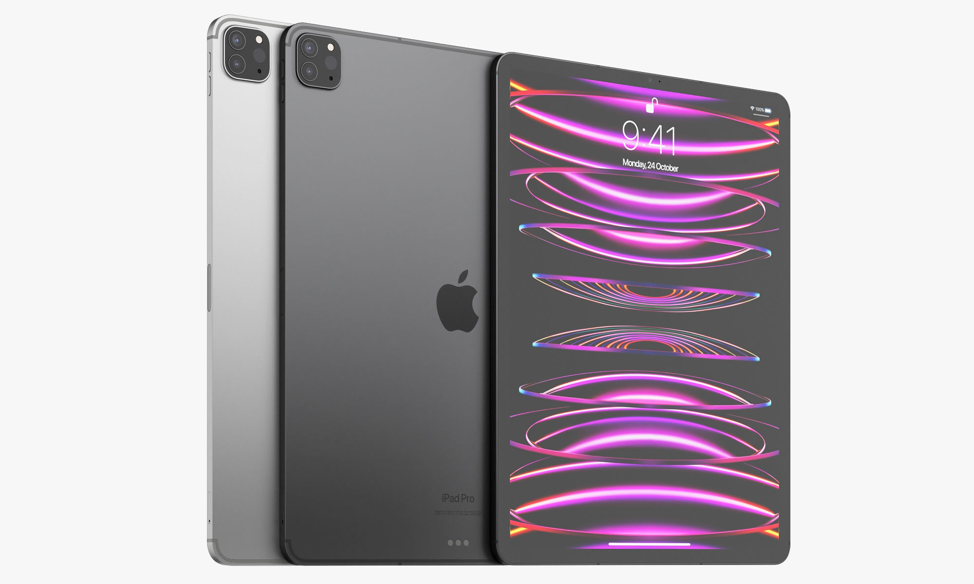 Apple iPad Pro 13-inch and 11-inch M2 and iPad 10th generation 3D model_30