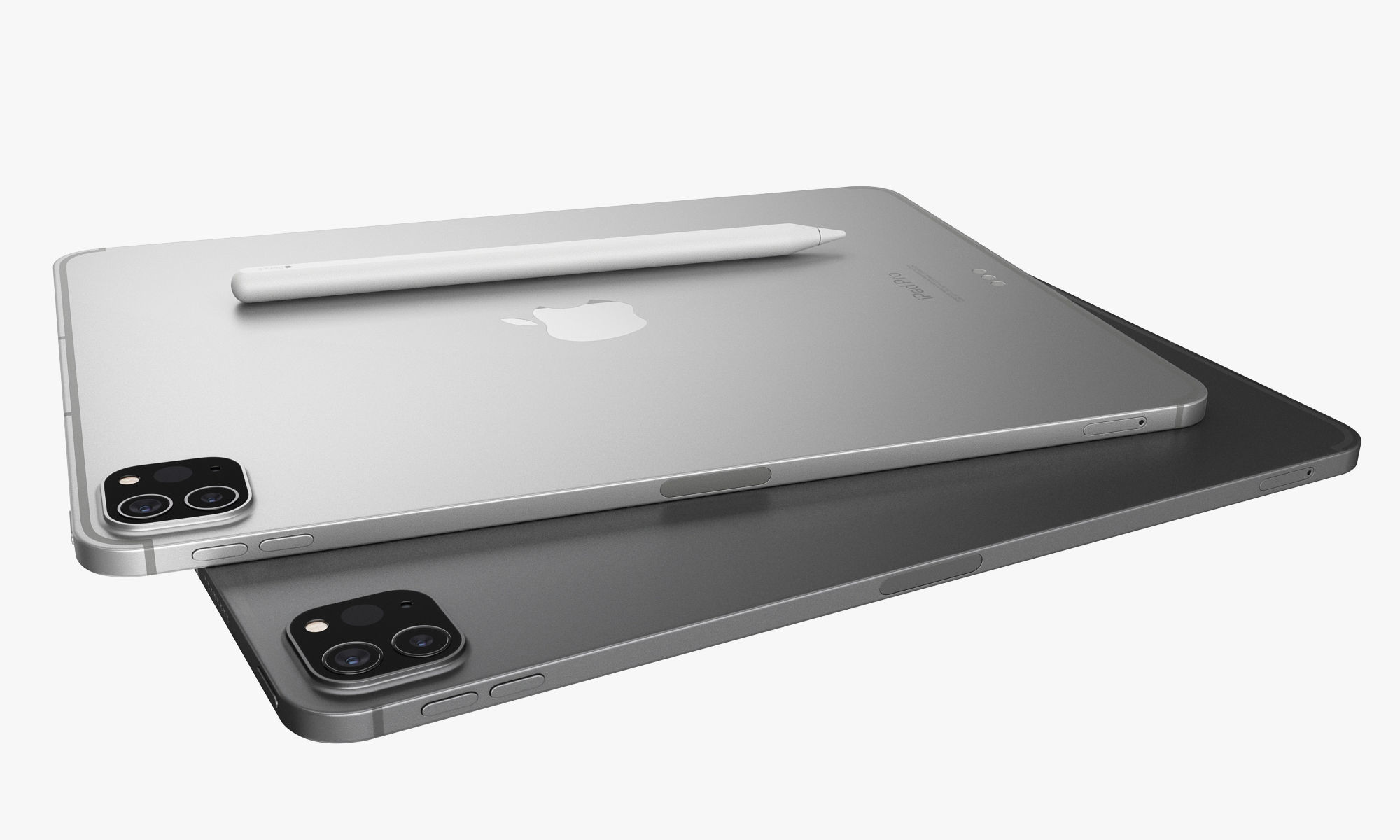 Apple iPad Pro 13-inch and 11-inch M2 and iPad 10th generation 3D model_52