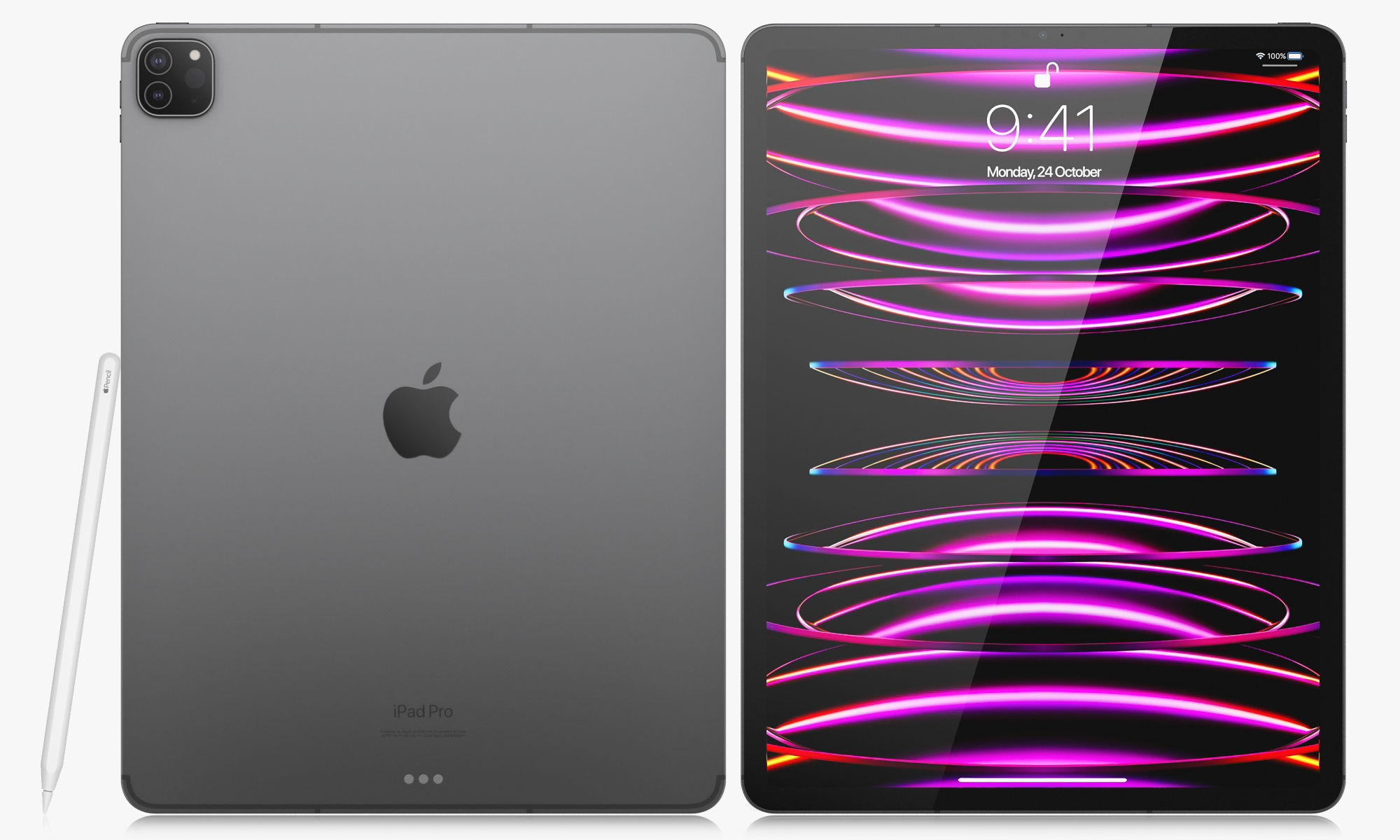 Apple iPad Pro 13-inch and 11-inch M2 and iPad 10th generation 3D model_26