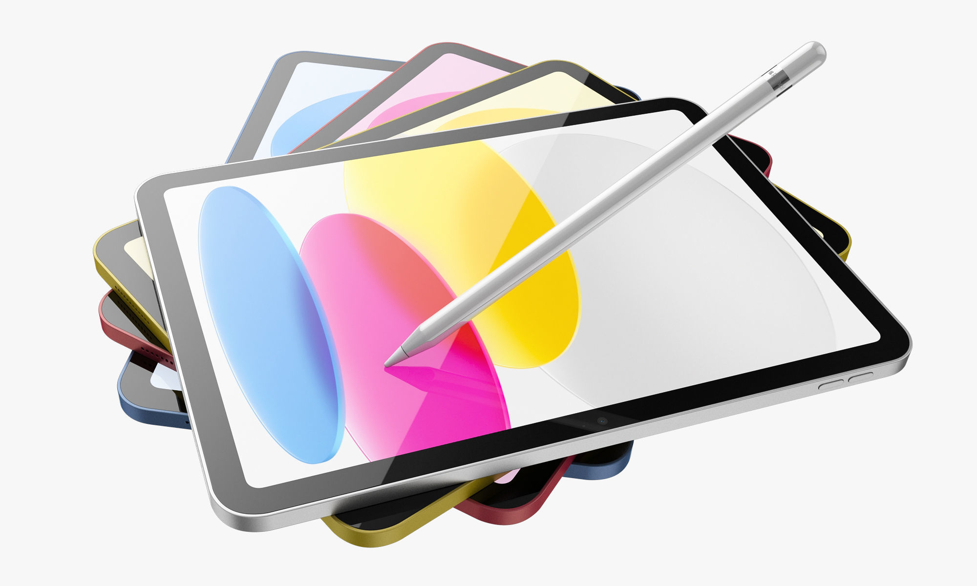 Apple iPad Pro 13-inch and 11-inch M2 and iPad 10th generation 3D model_18