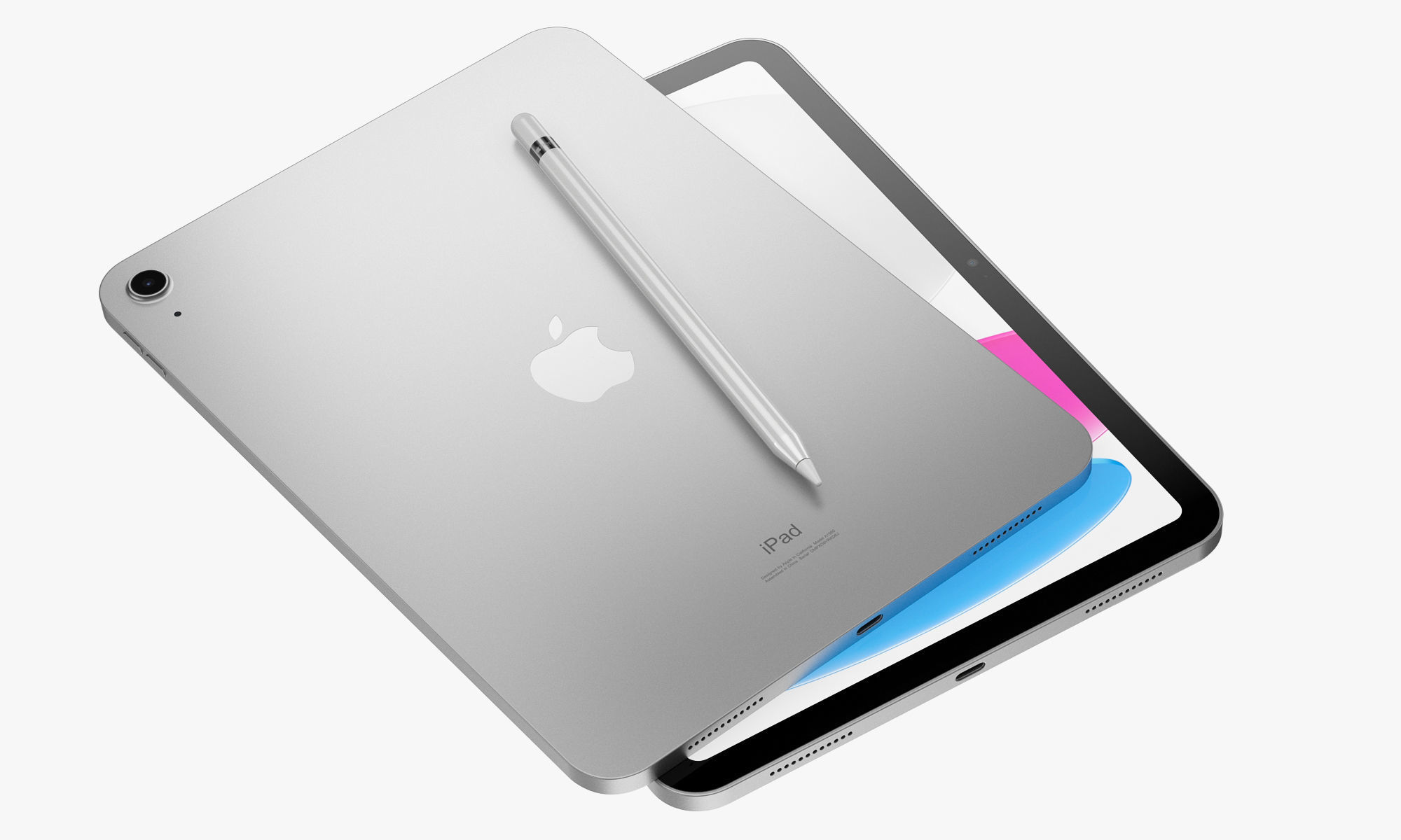 Apple iPad Pro 13-inch and 11-inch M2 and iPad 10th generation 3D model_17