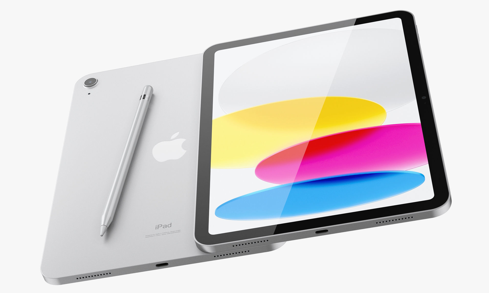 Apple iPad Pro 13-inch and 11-inch M2 and iPad 10th generation 3D model_8
