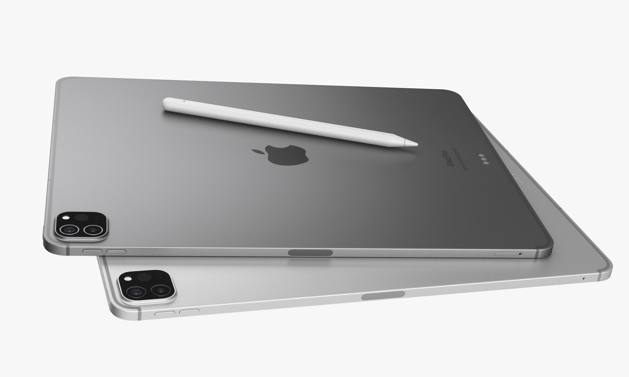 Apple iPad Pro 13-inch and 11-inch M2 and iPad 10th generation 3D model_40