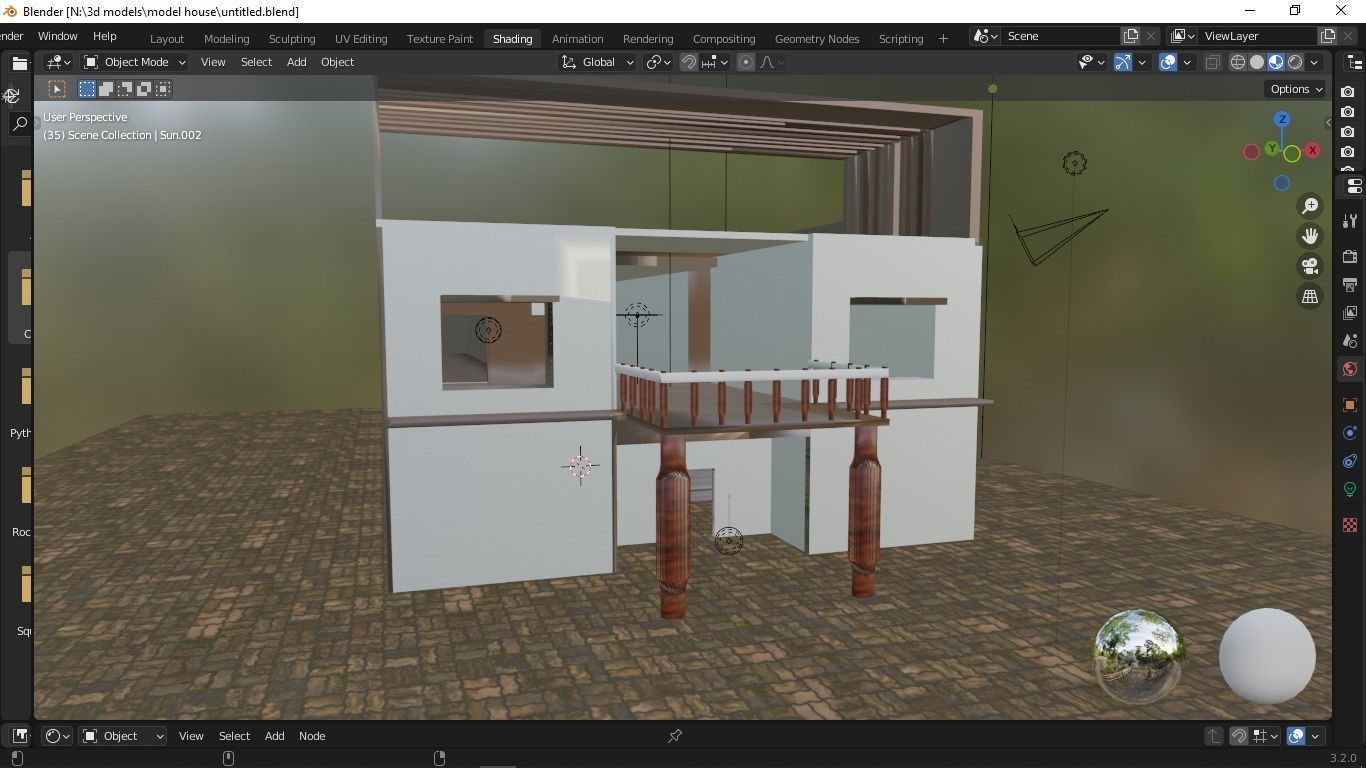 trending house 3d model Free 3D model_3