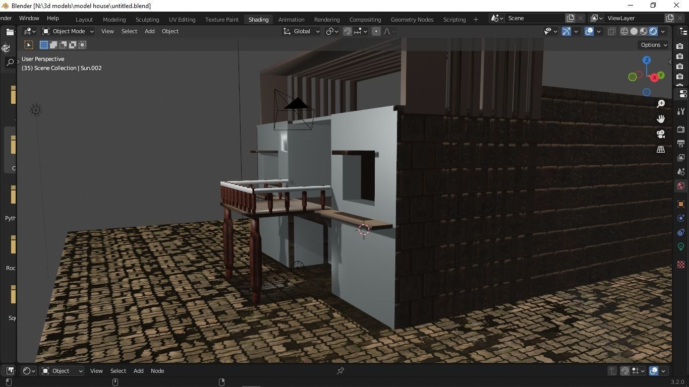 trending house 3d model Free 3D model_1