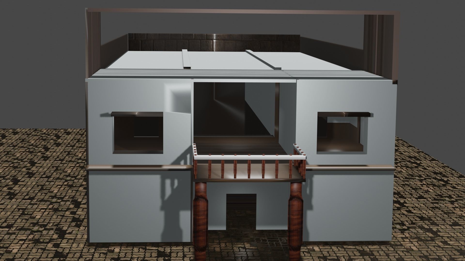 trending house 3d model Free 3D model_13