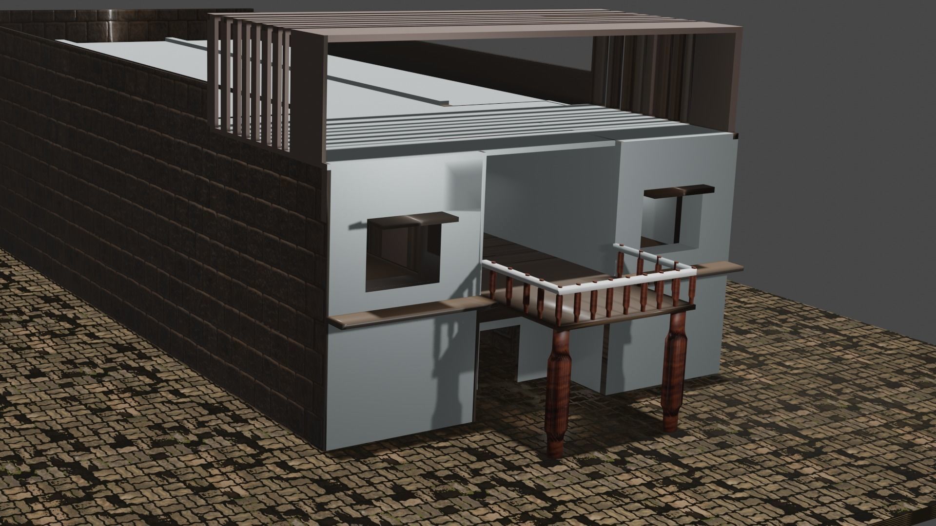 trending house 3d model Free 3D model_12