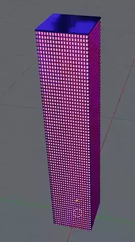 Tower 3 led light in shape of cube