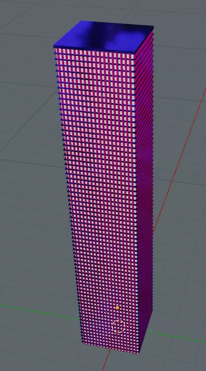 Tower 3 led light in shape of cube Free 3D model_0