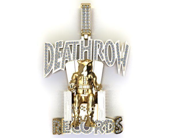 Death Row Records Pendant 3D print model_10