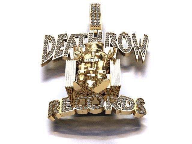 Death Row Records Pendant 3D print model_15