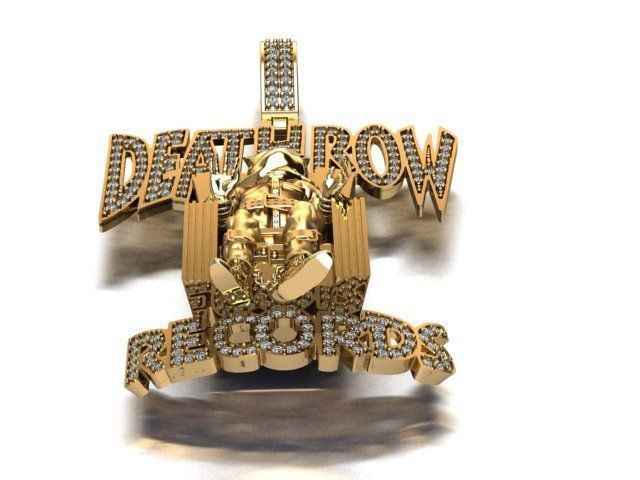 Death Row Records Pendant 3D print model_11