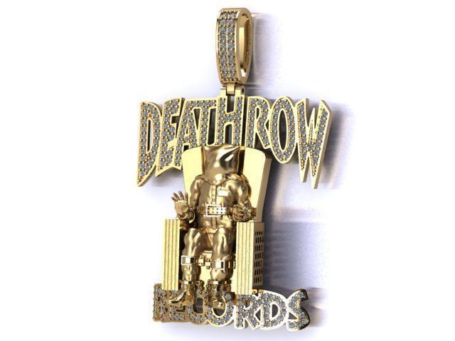 Death Row Records Pendant 3D print model_14