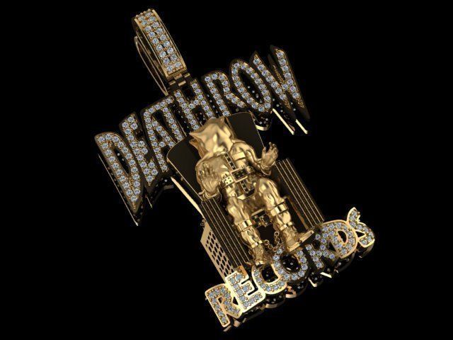 Death Row Records Pendant 3D print model_20