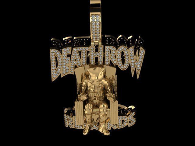 Death Row Records Pendant 3D print model_19