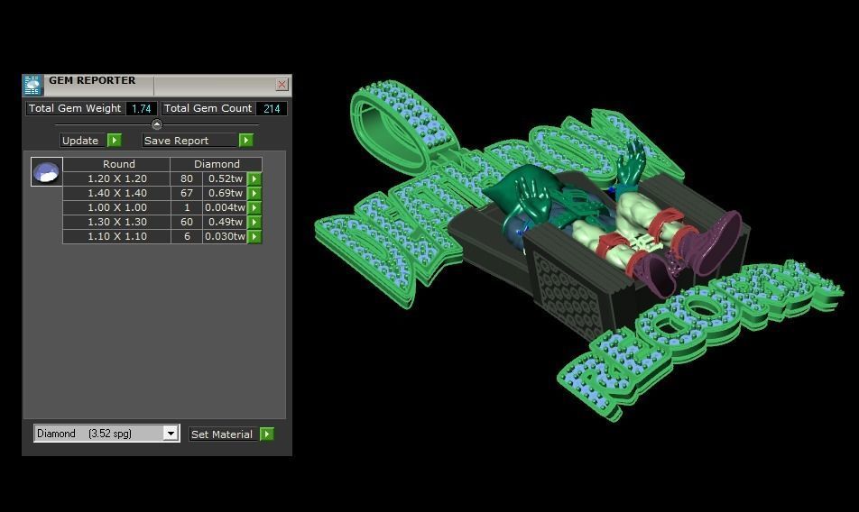 Death Row Records Pendant 3D print model_21