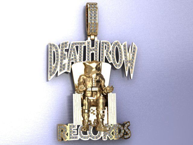 Death Row Records Pendant 3D print model_13