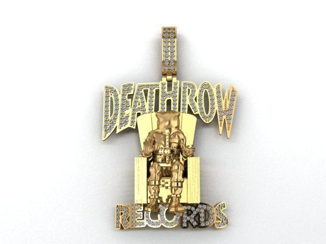 Death Row Records Pendant 3D print model_7