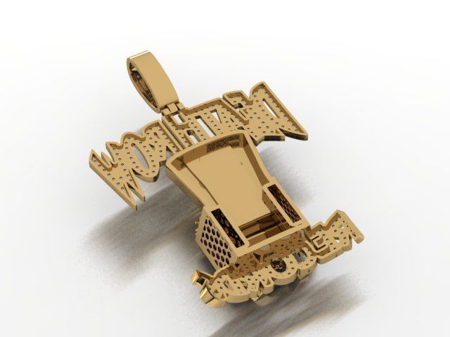 Death Row Records Pendant 3D print model_5