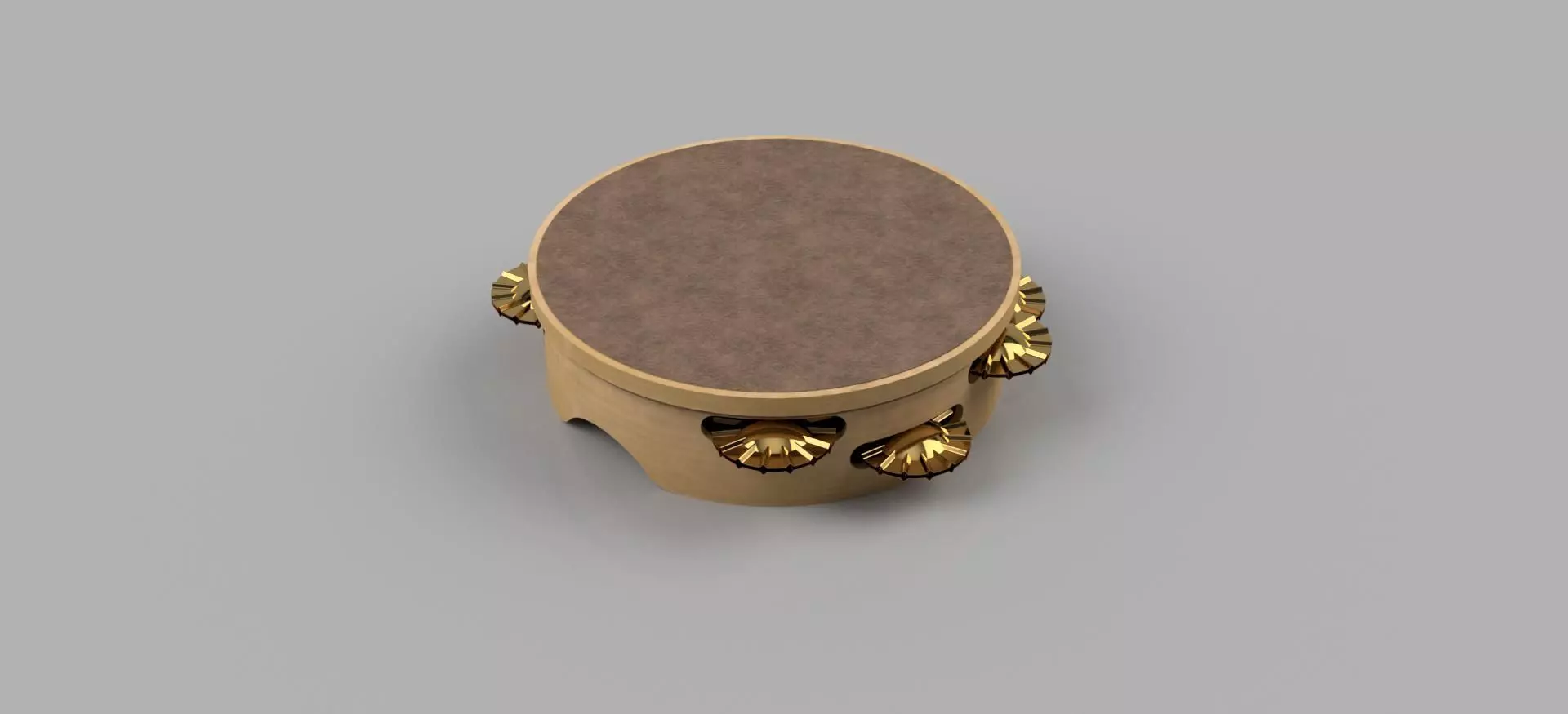 Galician tambourine Free 3D print model