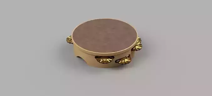 Galician tambourine Free 3D print model