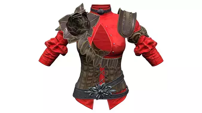 Medieval Crimson Top
