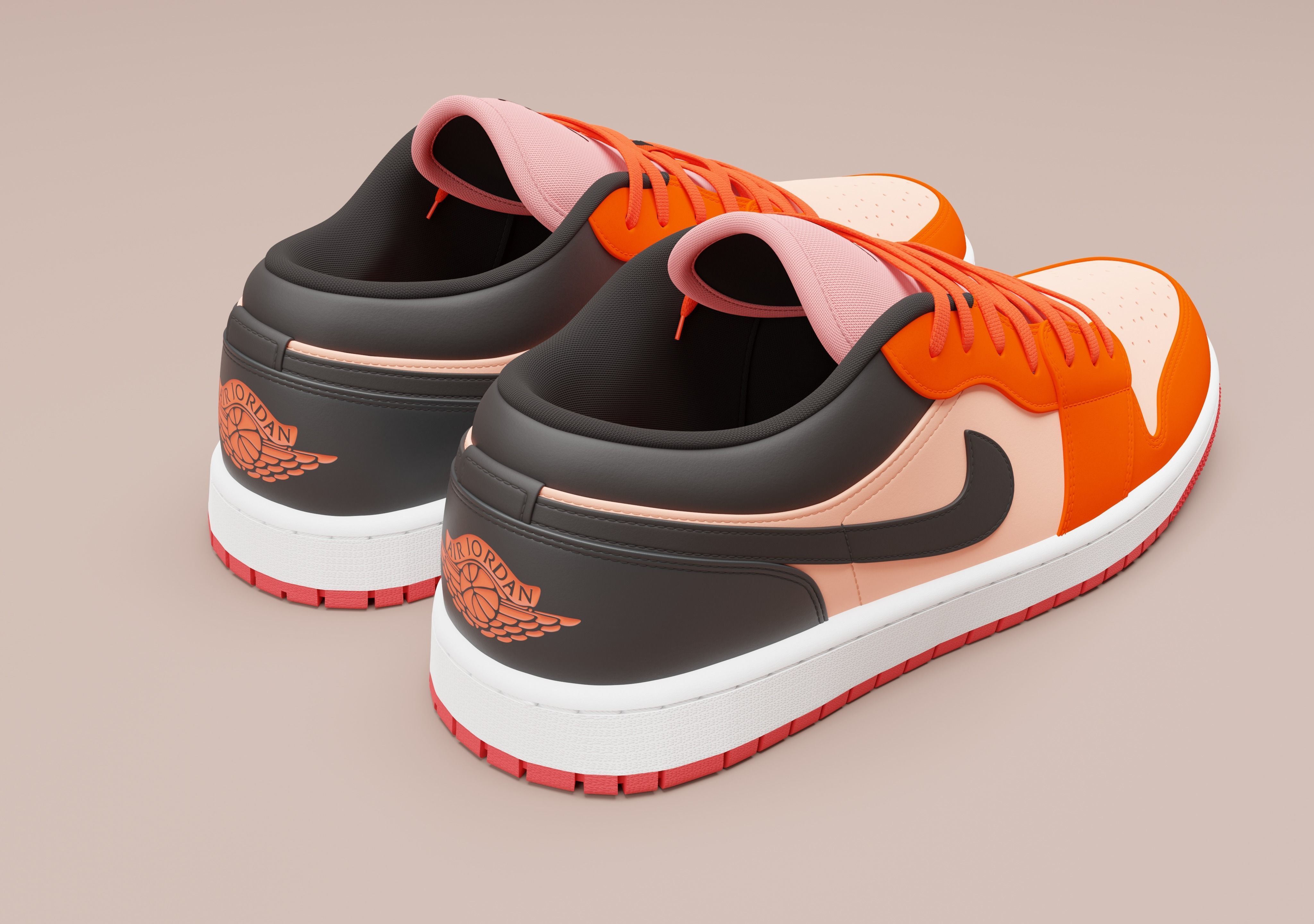 Air Jordan 1 Low 3D model_3