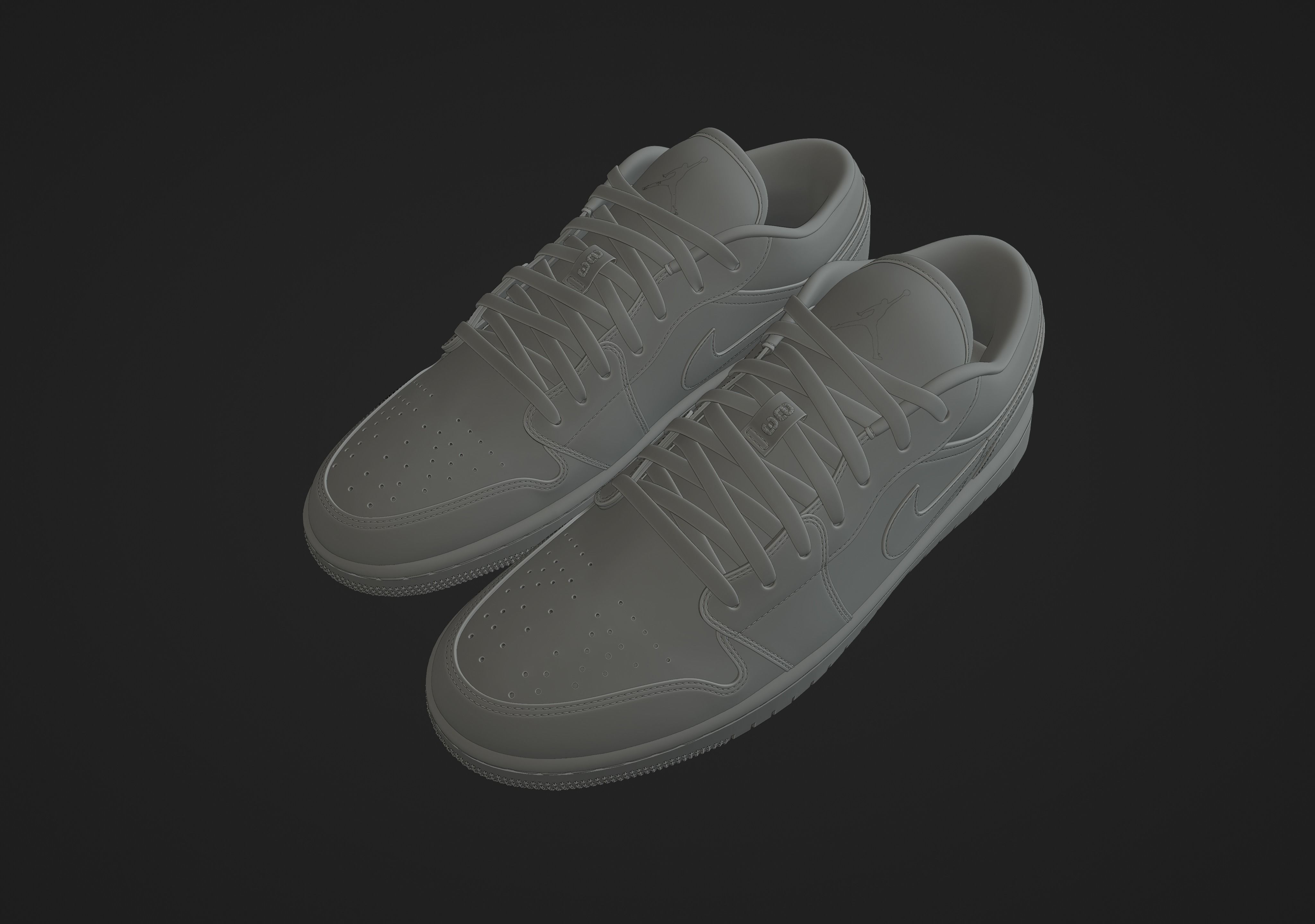 Air Jordan 1 Low 3D model_8