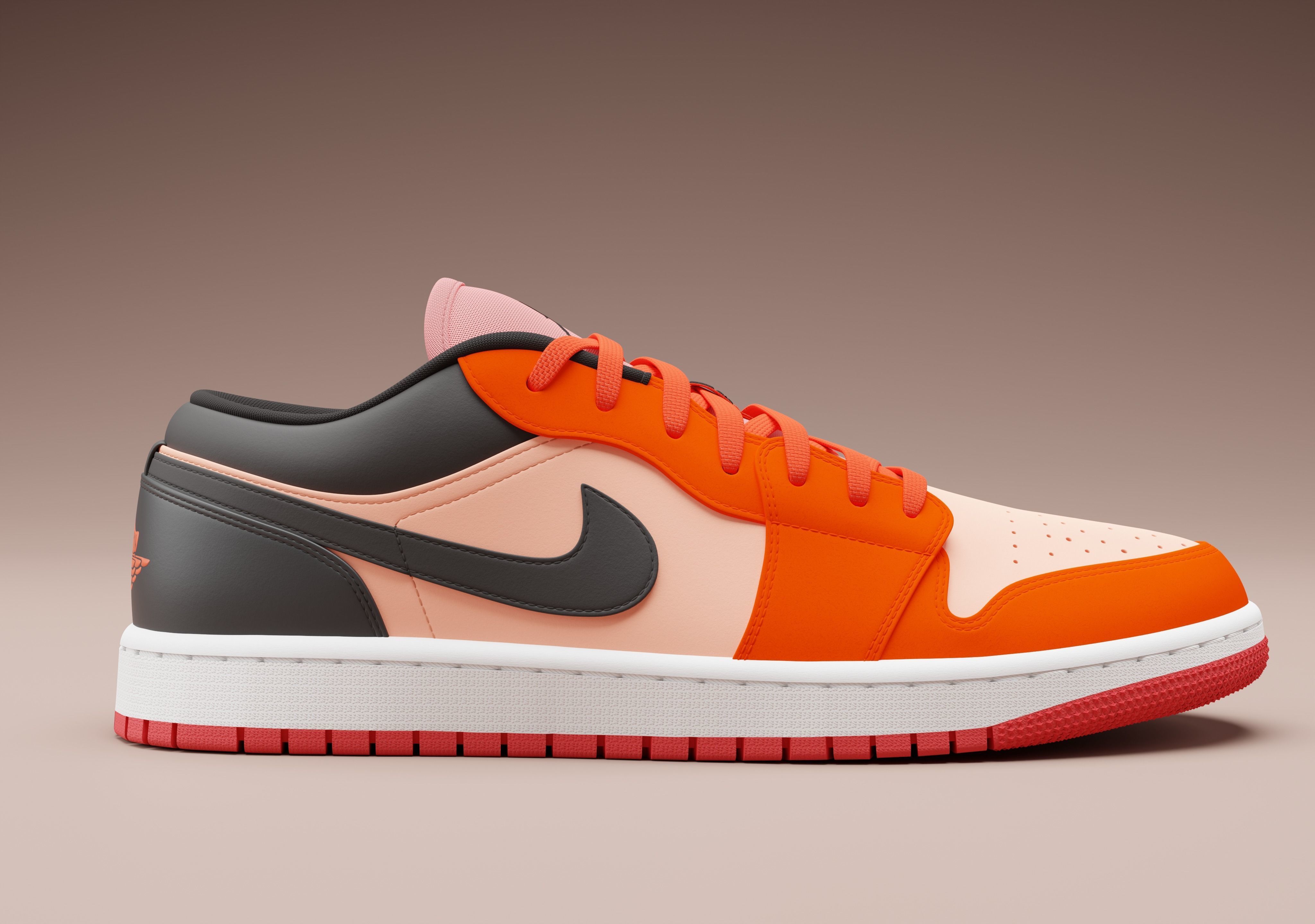 Air Jordan 1 Low 3D model_2