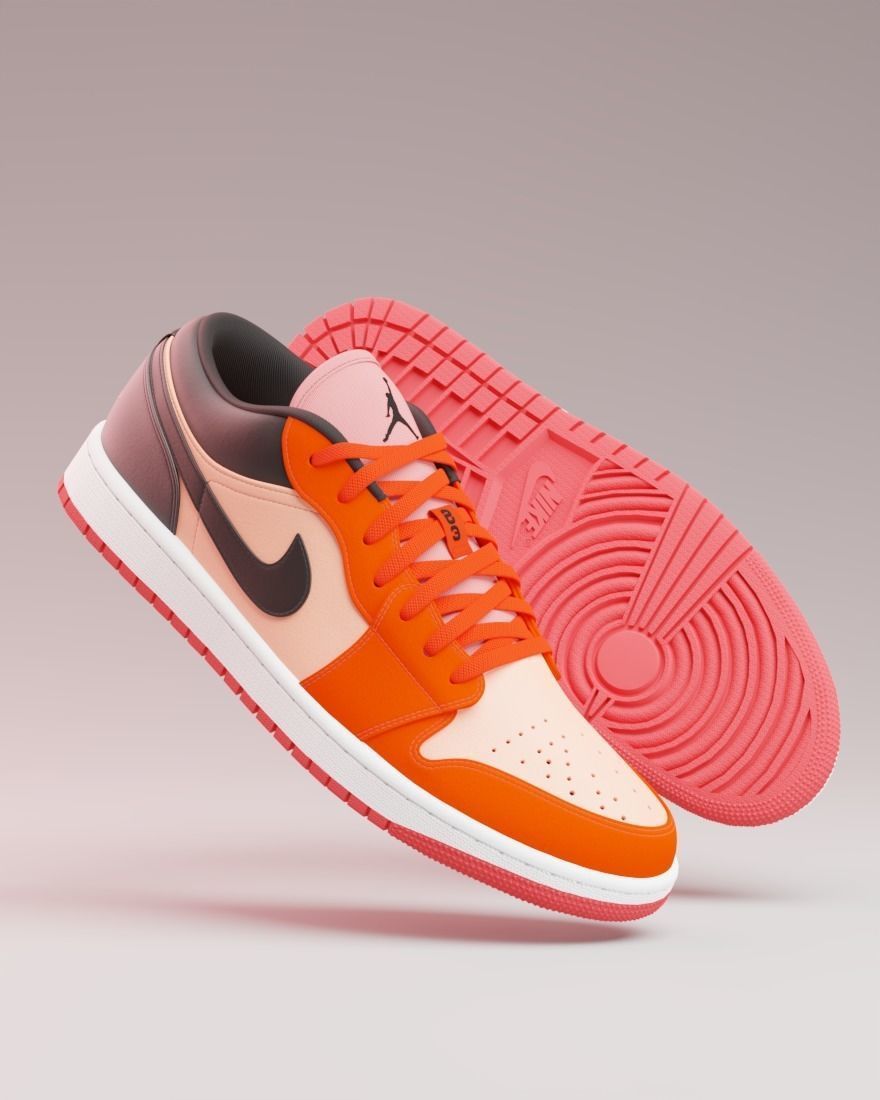 Air Jordan 1 Low 3D model_11